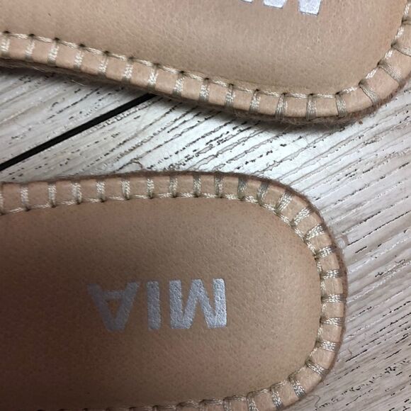 Mia Kensi blush bow slides Espadrilles size 8.5 - Picture 8 of 8